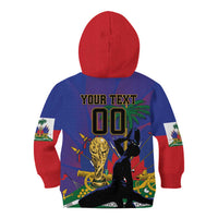 Custom Haiti World Football 2026 Kid Hoodie Go Les Grenadiers - Wonder Print Shop
