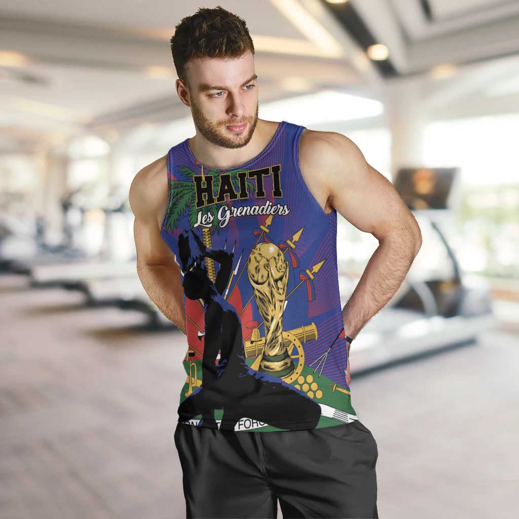 Custom Haiti World Football 2026 Men Tank Top Go Les Grenadiers - Wonder Print Shop