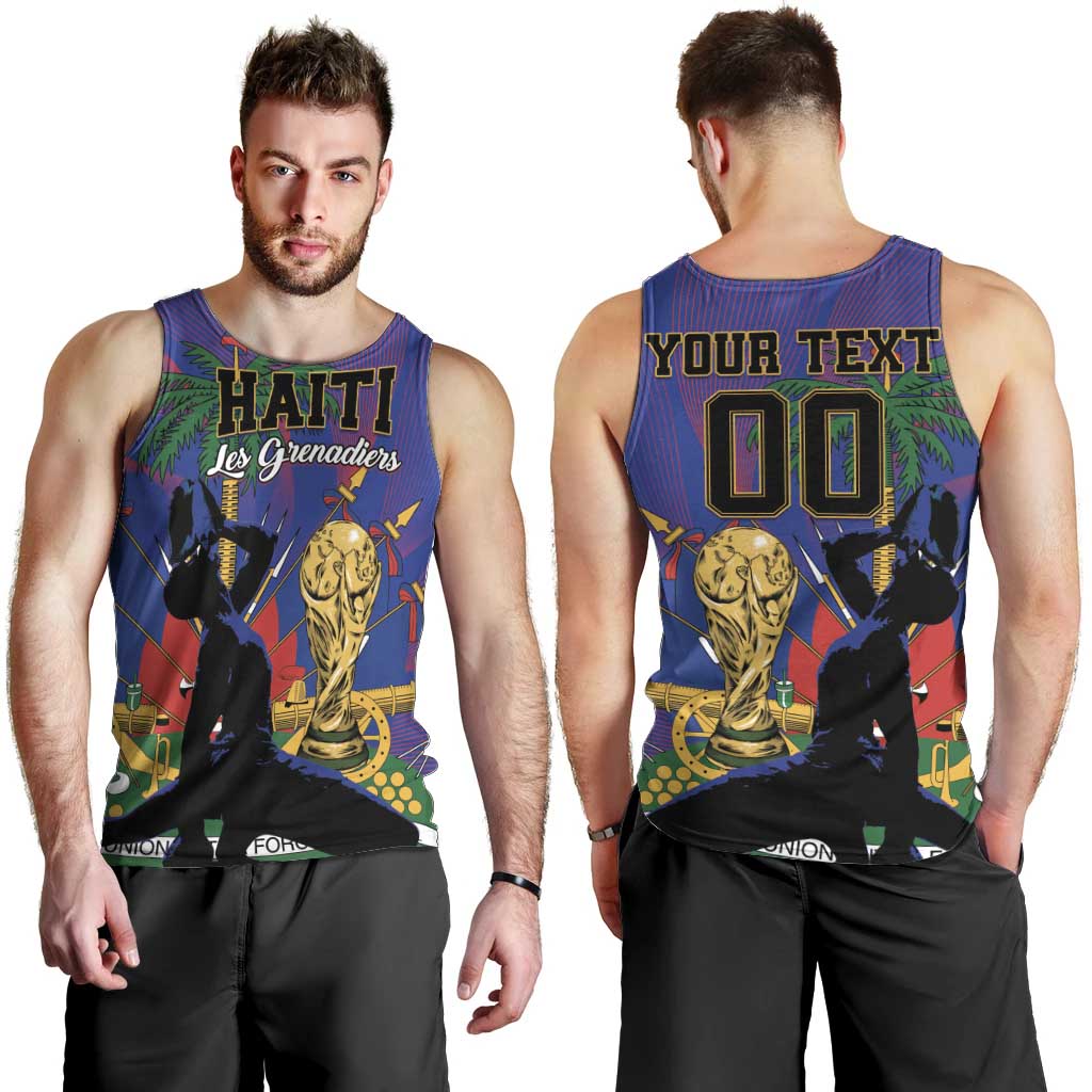 Custom Haiti World Football 2026 Men Tank Top Go Les Grenadiers - Wonder Print Shop