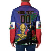 Custom Haiti World Football 2026 Padded Jacket Go Les Grenadiers - Wonder Print Shop