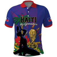 Custom Haiti World Football 2026 Polo Shirt Go Les Grenadiers - Wonder Print Shop