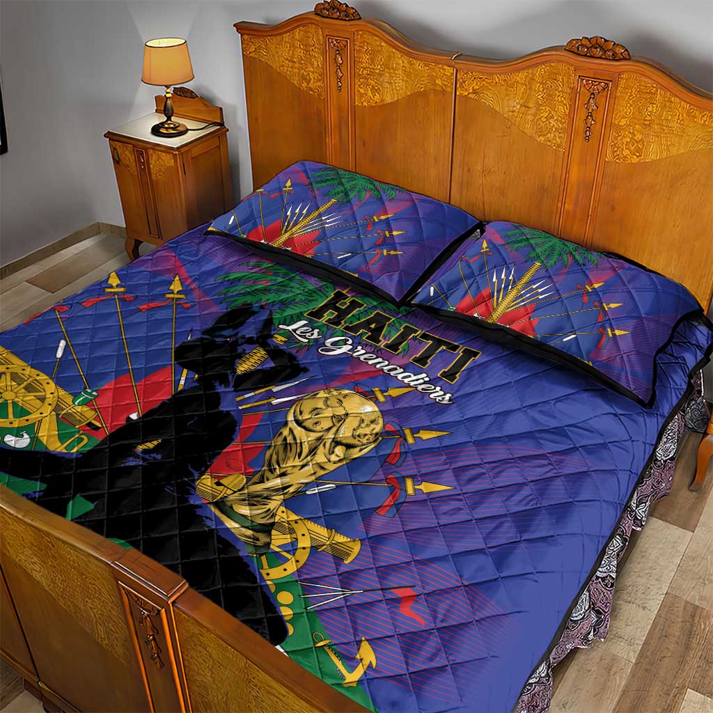 Haiti World Football 2026 Quilt Bed Set Go Les Grenadiers - Wonder Print Shop
