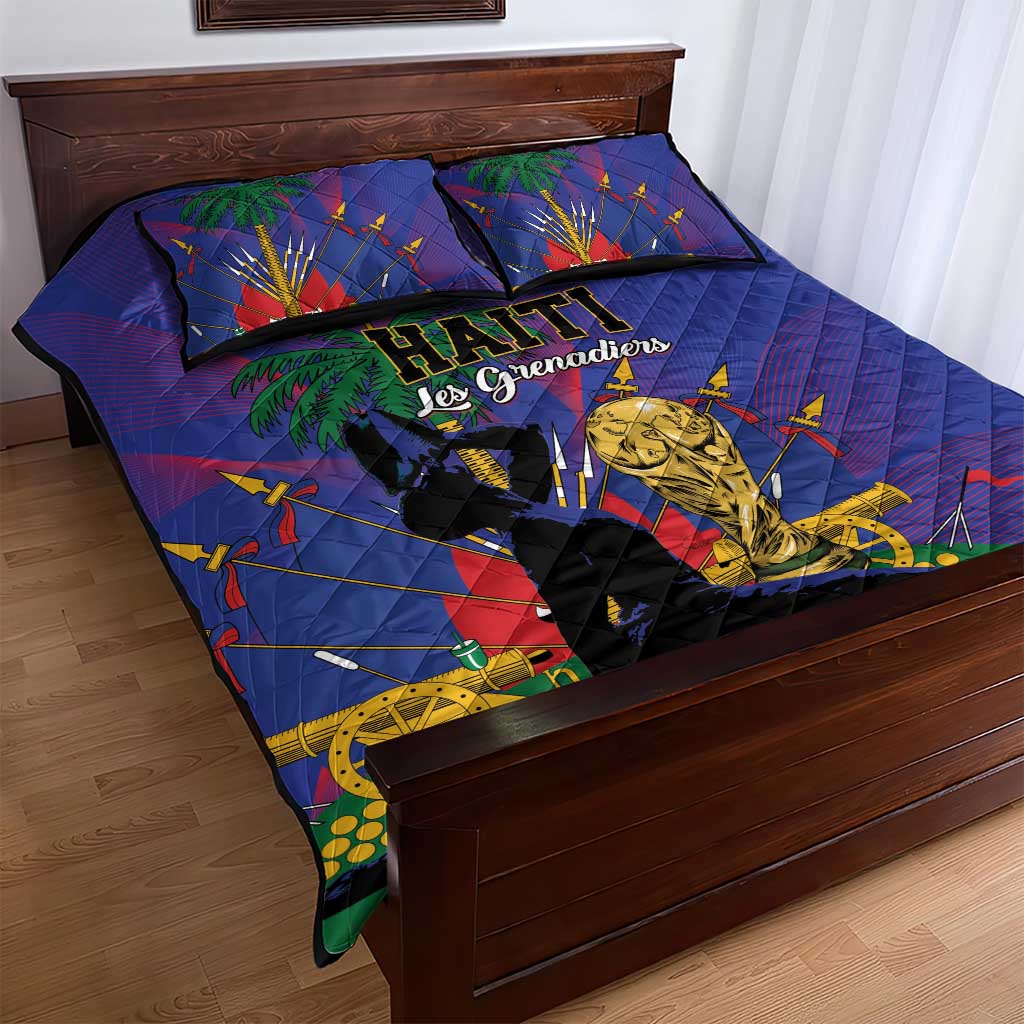 Haiti World Football 2026 Quilt Bed Set Go Les Grenadiers - Wonder Print Shop