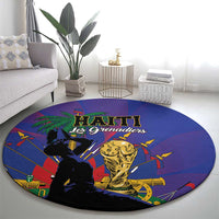 Haiti World Football 2026 Round Carpet Go Les Grenadiers - Wonder Print Shop