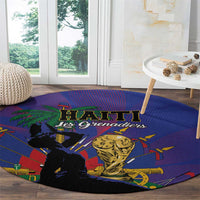 Haiti World Football 2026 Round Carpet Go Les Grenadiers - Wonder Print Shop