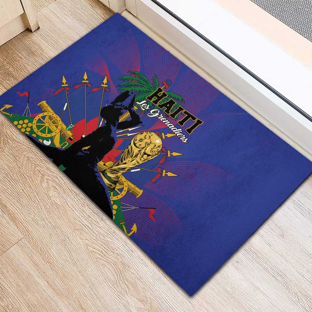 Haiti World Football 2026 Rubber Doormat Go Les Grenadiers - Wonder Print Shop