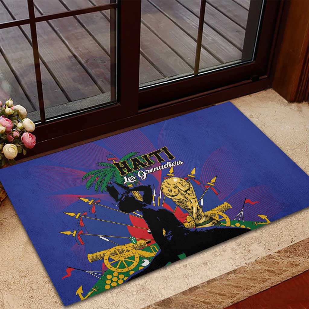 Haiti World Football 2026 Rubber Doormat Go Les Grenadiers - Wonder Print Shop