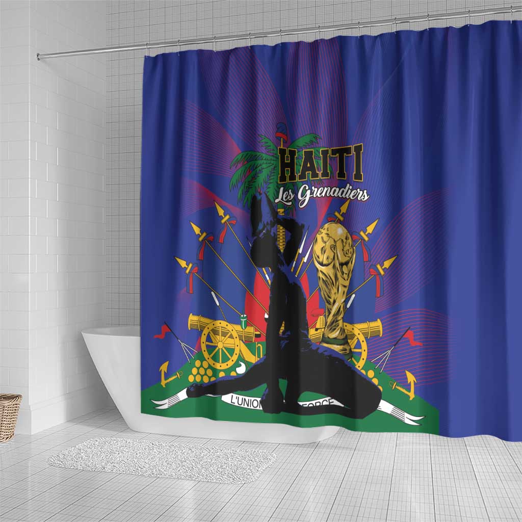 Haiti World Football 2026 Shower Curtain Go Les Grenadiers - Wonder Print Shop