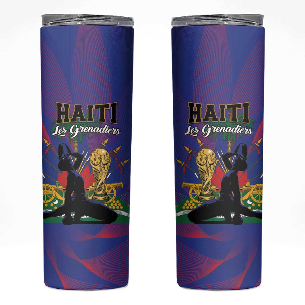 Haiti World Football 2026 Skinny Tumbler Go Les Grenadiers - Wonder Print Shop