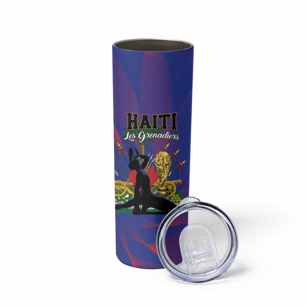 Haiti World Football 2026 Skinny Tumbler Go Les Grenadiers - Wonder Print Shop