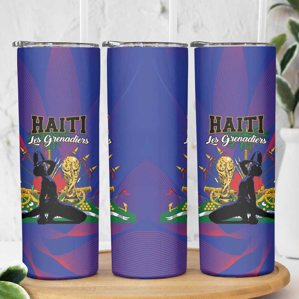 Haiti World Football 2026 Skinny Tumbler Go Les Grenadiers - Wonder Print Shop