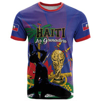 Custom Haiti World Football 2026 T Shirt Go Les Grenadiers - Wonder Print Shop