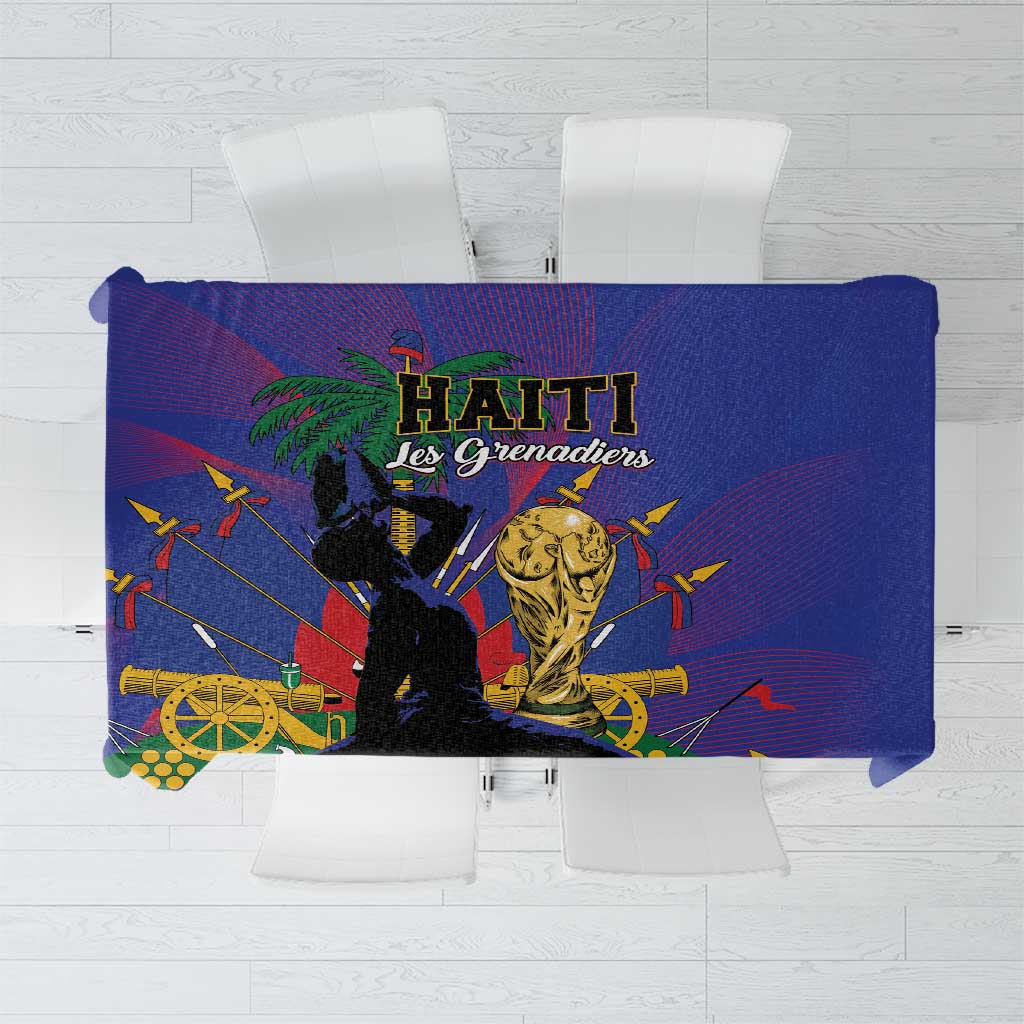 Haiti World Football 2026 Tablecloth Go Les Grenadiers - Wonder Print Shop