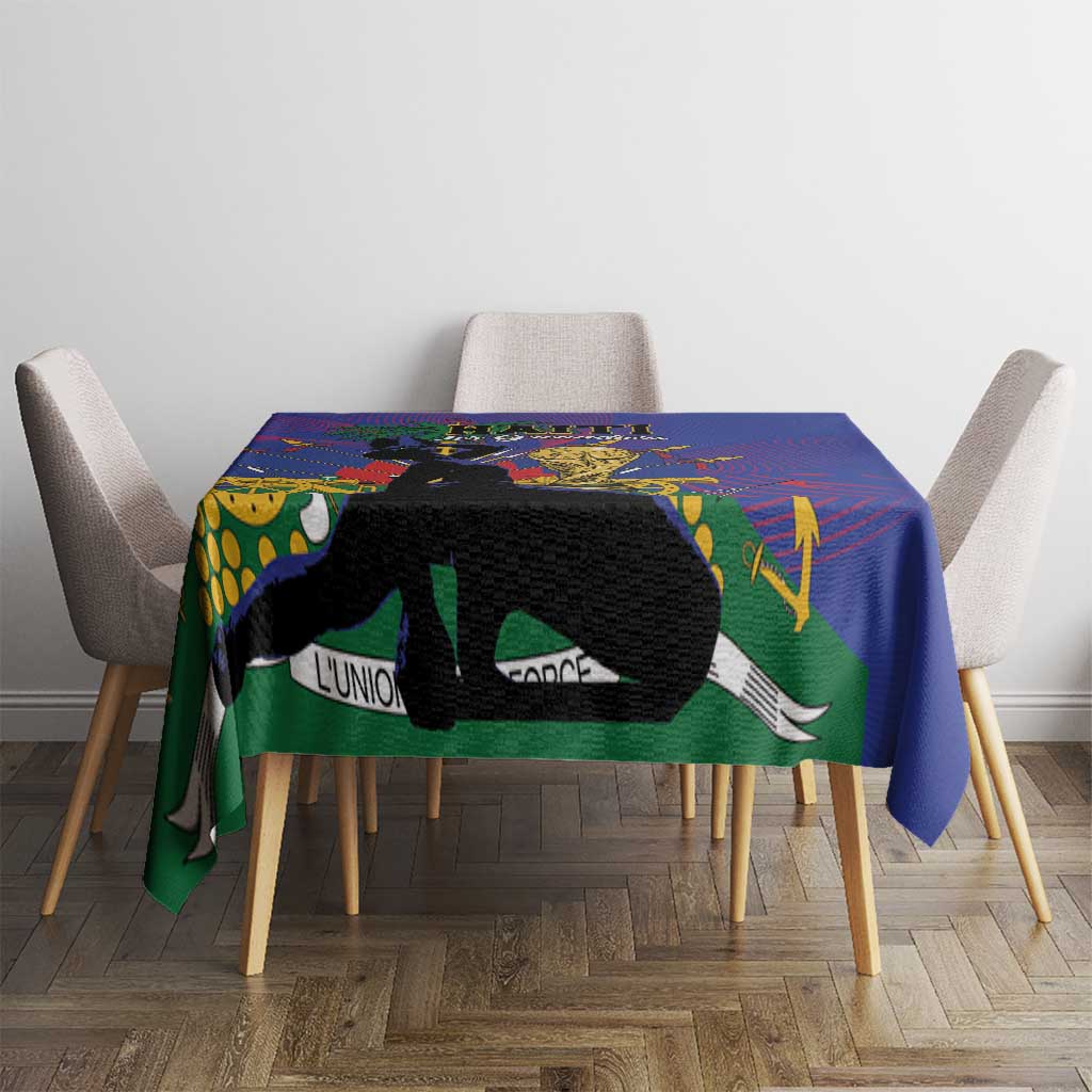 Haiti World Football 2026 Tablecloth Go Les Grenadiers - Wonder Print Shop