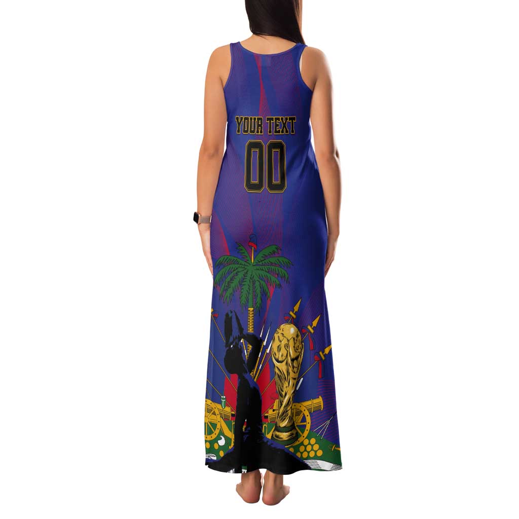 Custom Haiti World Football 2026 Tank Maxi Dress Go Les Grenadiers - Wonder Print Shop