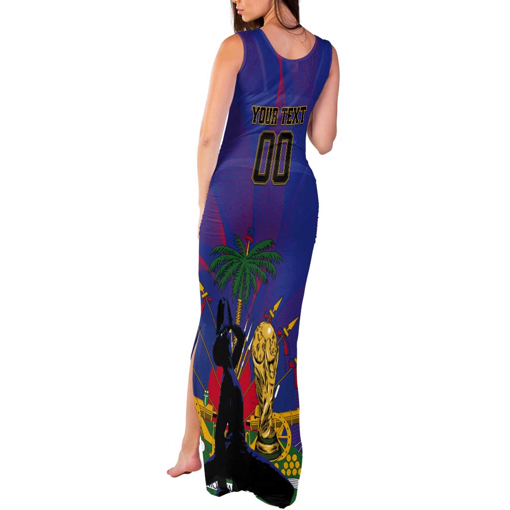 Custom Haiti World Football 2026 Tank Maxi Dress Go Les Grenadiers - Wonder Print Shop