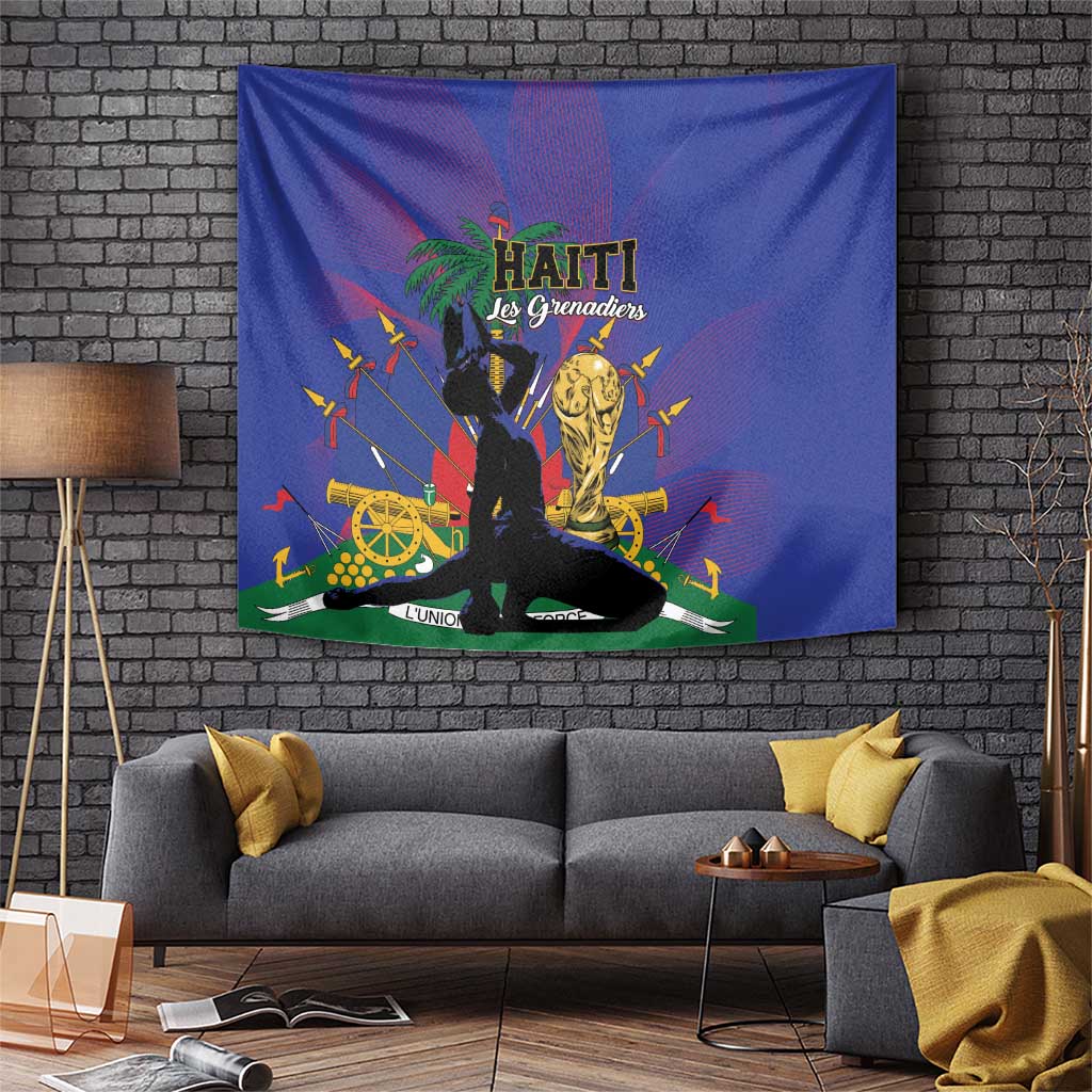 Haiti World Football 2026 Tapestry Go Les Grenadiers - Wonder Print Shop