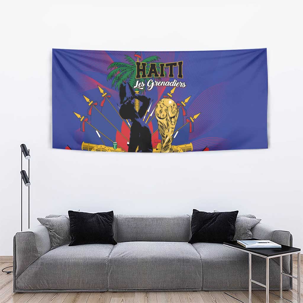 Haiti World Football 2026 Tapestry Go Les Grenadiers - Wonder Print Shop