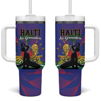 Haiti World Football 2026 Tumbler With Handle Go Les Grenadiers - Wonder Print Shop