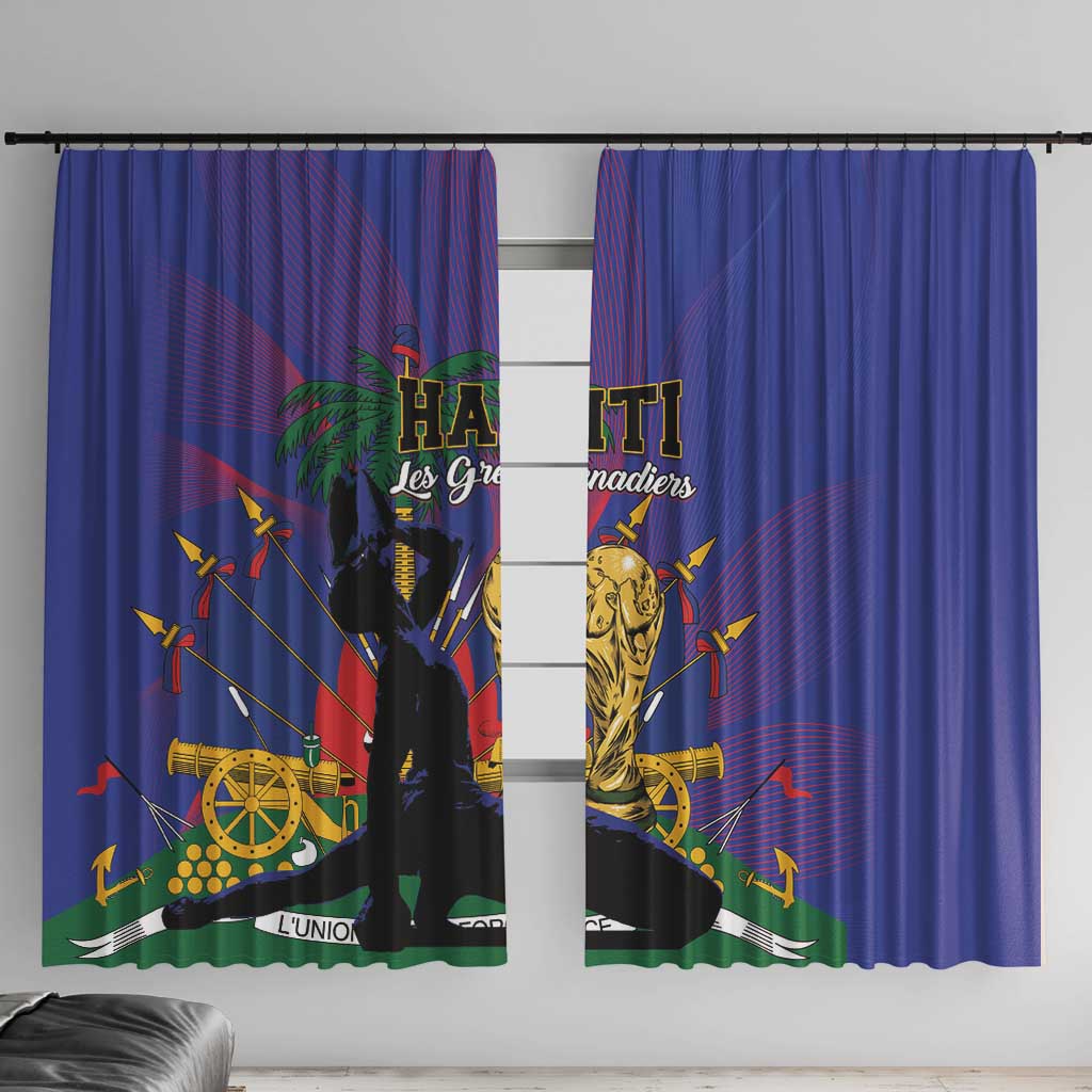 Haiti World Football 2026 Window Curtain Go Les Grenadiers - Wonder Print Shop