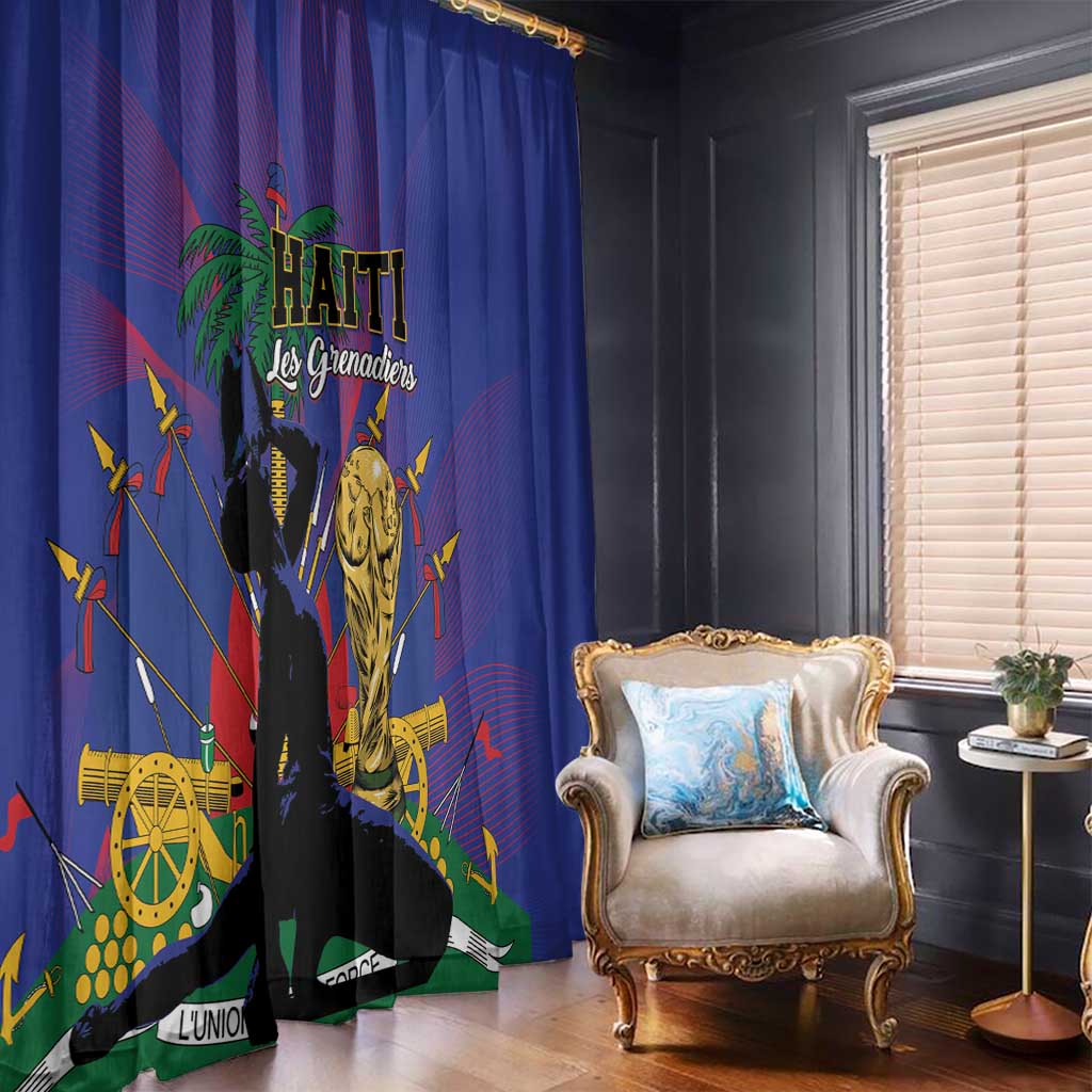 Haiti World Football 2026 Window Curtain Go Les Grenadiers - Wonder Print Shop