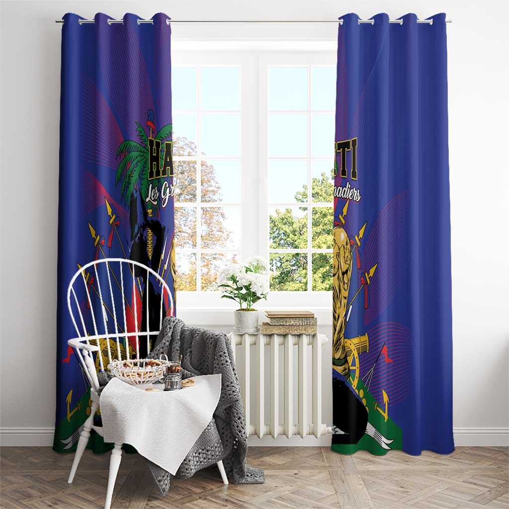 Haiti World Football 2026 Window Curtain Go Les Grenadiers - Wonder Print Shop