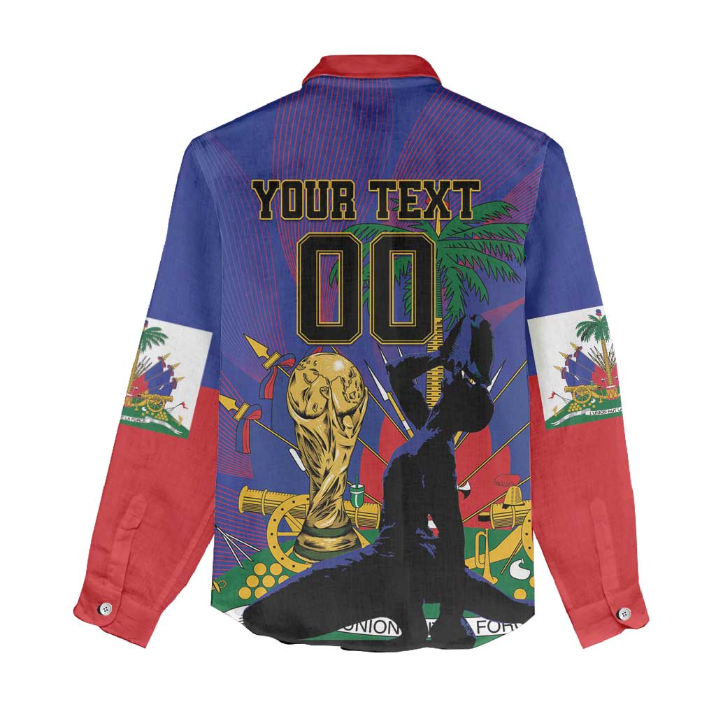 Custom Haiti World Football 2026 Women Casual Shirt Go Les Grenadiers - Wonder Print Shop