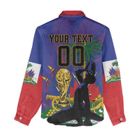 Custom Haiti World Football 2026 Women Casual Shirt Go Les Grenadiers - Wonder Print Shop