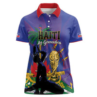 Custom Haiti World Football 2026 Women Polo Shirt Go Les Grenadiers - Wonder Print Shop