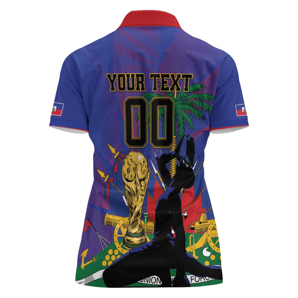 Custom Haiti World Football 2026 Women Polo Shirt Go Les Grenadiers - Wonder Print Shop
