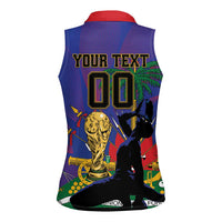 Custom Haiti World Football 2026 Women Sleeveless Polo Shirt Go Les Grenadiers - Wonder Print Shop