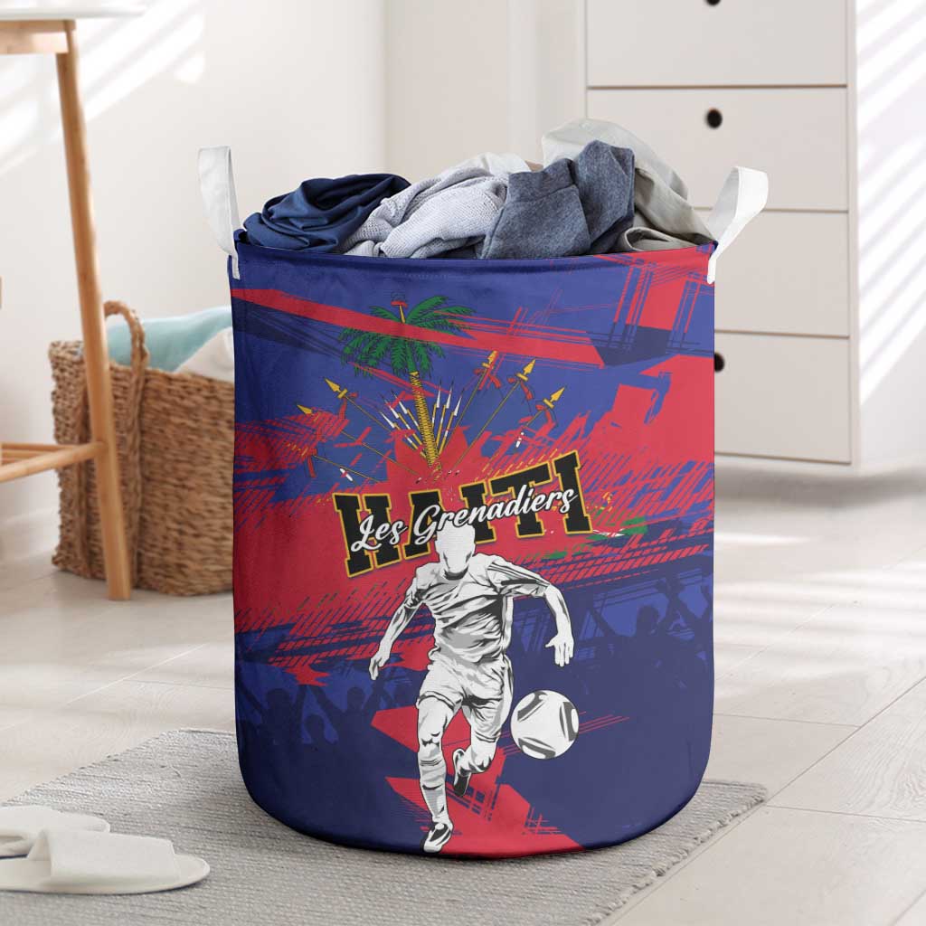 Ekip Foutbol Ayiti 2026 Laundry Basket Haiti Grenadye Alaso - Wonder Print Shop