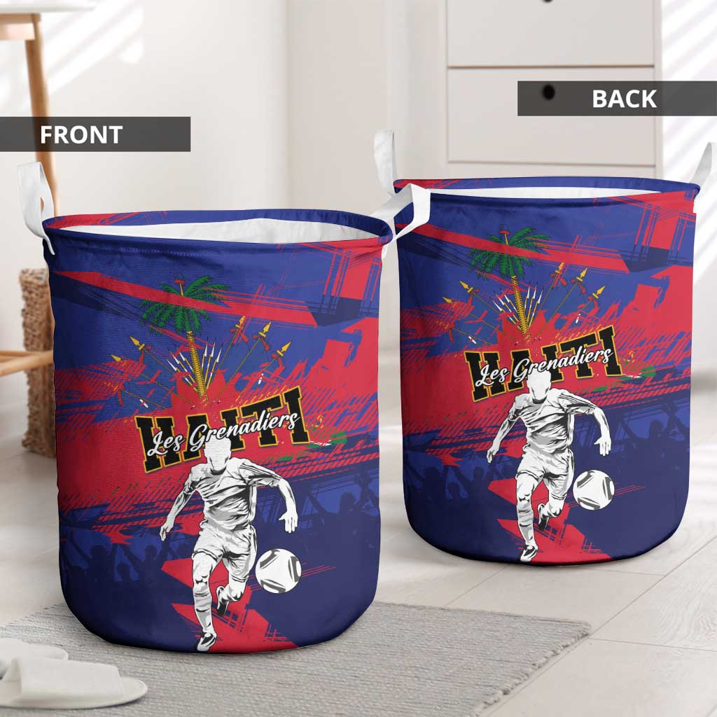 Ekip Foutbol Ayiti 2026 Laundry Basket Haiti Grenadye Alaso - Wonder Print Shop