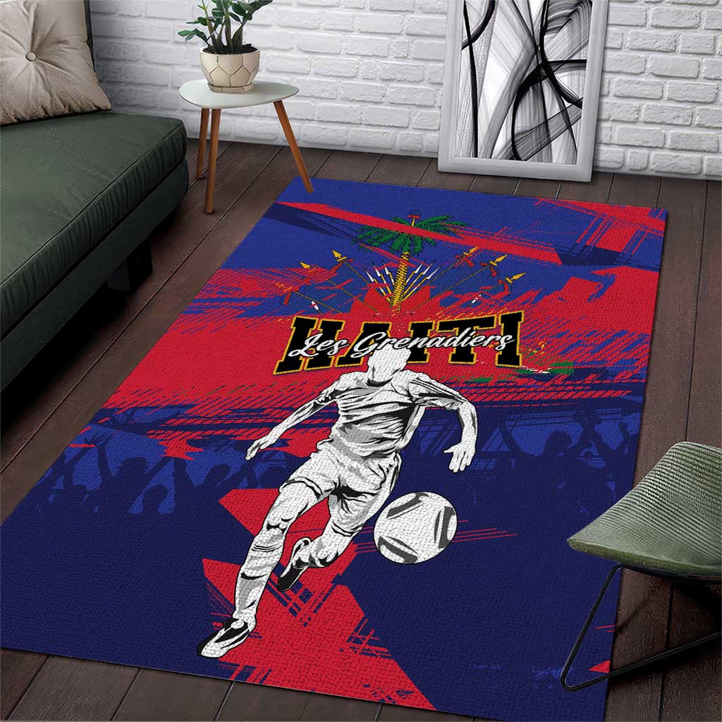 Ekip Foutbol Ayiti 2026 Area Rug Haiti Grenadye Alaso - Wonder Print Shop
