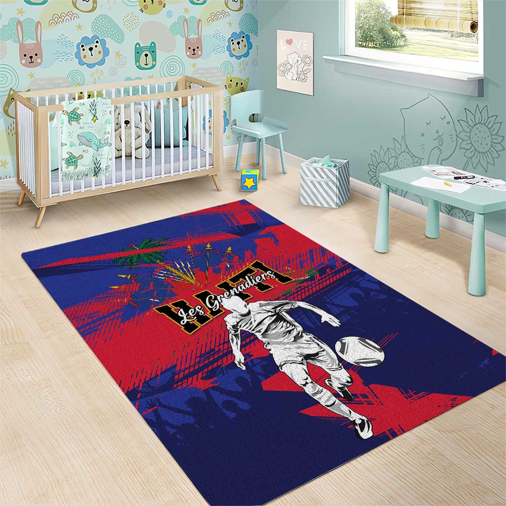 Ekip Foutbol Ayiti 2026 Area Rug Haiti Grenadye Alaso - Wonder Print Shop