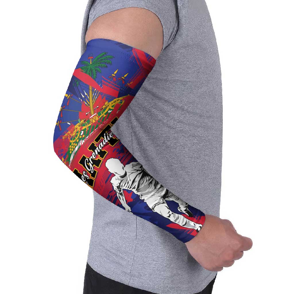 Custom Ekip Foutbol Ayiti 2026 Arm Sleeves Haiti Grenadye Alaso - Wonder Print Shop