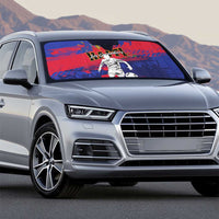 Ekip Foutbol Ayiti 2026 Auto Sun Shade Haiti Grenadye Alaso - Wonder Print Shop