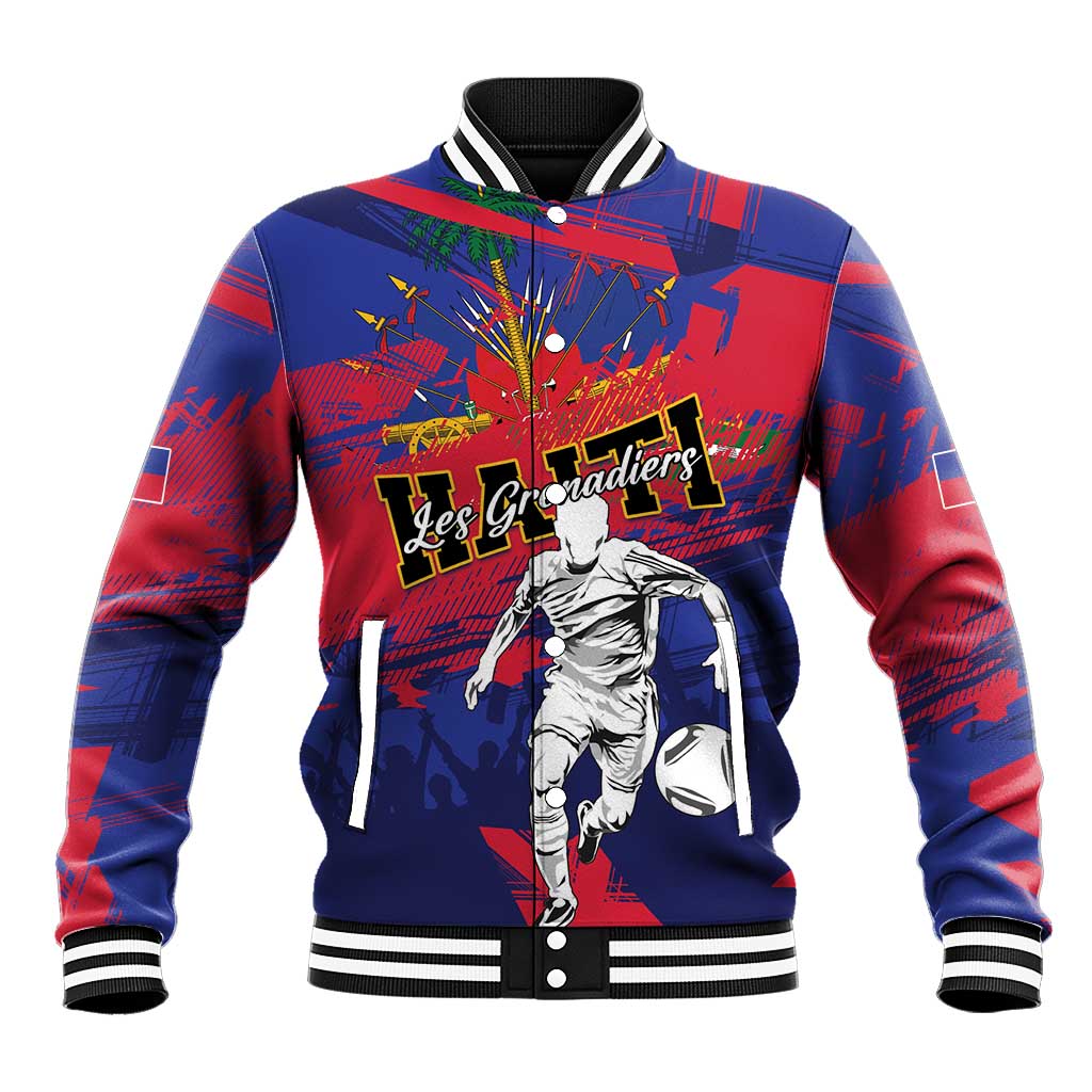 Custom Ekip Foutbol Ayiti 2026 Baseball Jacket Haiti Grenadye Alaso - undefined