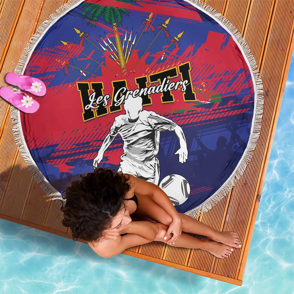 Ekip Foutbol Ayiti 2026 Beach Blanket Haiti Grenadye Alaso - Wonder Print Shop