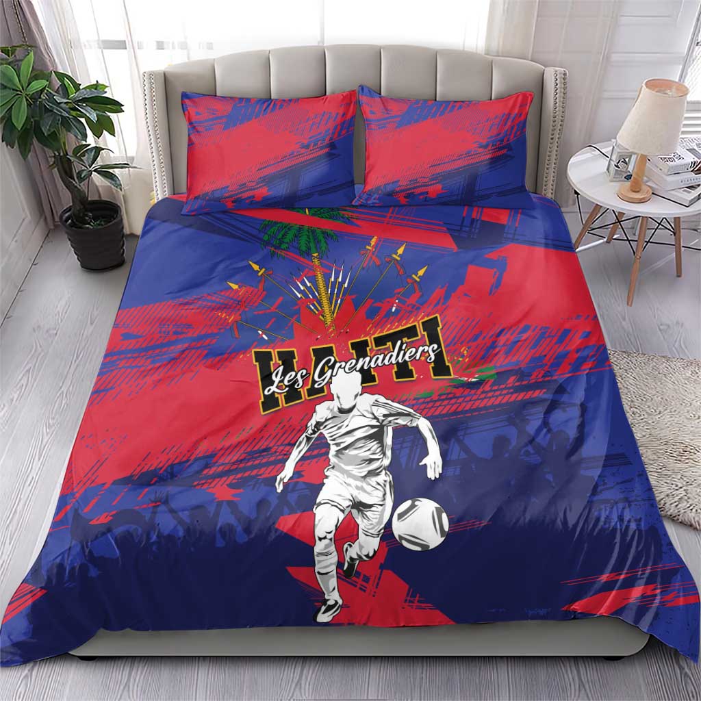 Ekip Foutbol Ayiti 2026 Bedding Set Haiti Grenadye Alaso - Wonder Print Shop