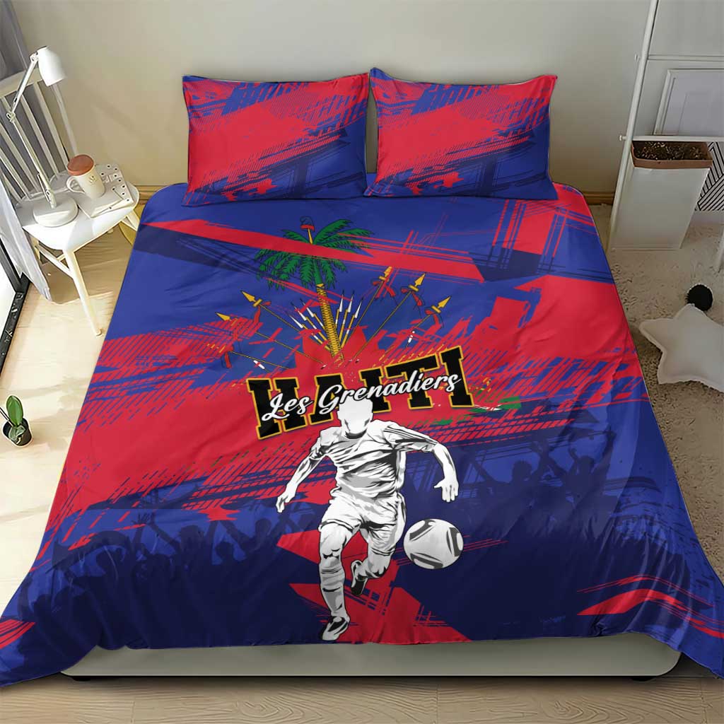 Ekip Foutbol Ayiti 2026 Bedding Set Haiti Grenadye Alaso - Wonder Print Shop