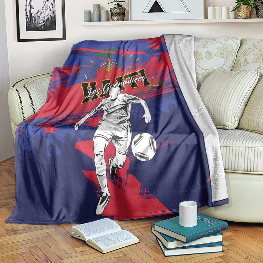 Ekip Foutbol Ayiti 2026 Blanket Haiti Grenadye Alaso - Wonder Print Shop
