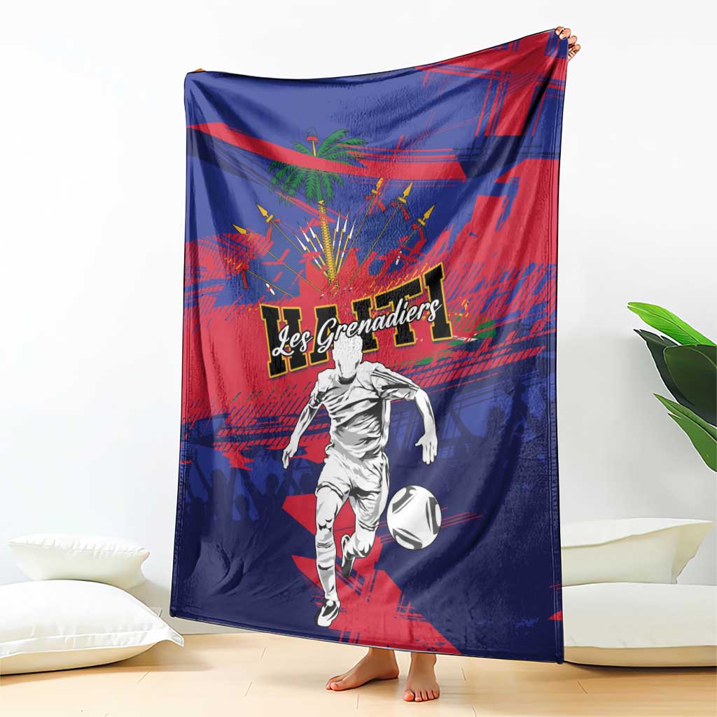 Ekip Foutbol Ayiti 2026 Blanket Haiti Grenadye Alaso - Wonder Print Shop