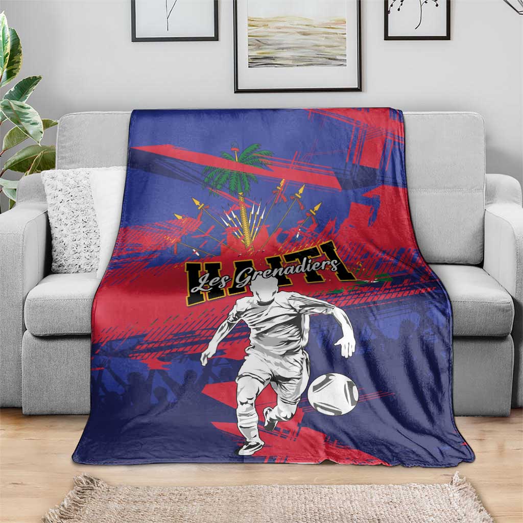 Ekip Foutbol Ayiti 2026 Blanket Haiti Grenadye Alaso - Wonder Print Shop