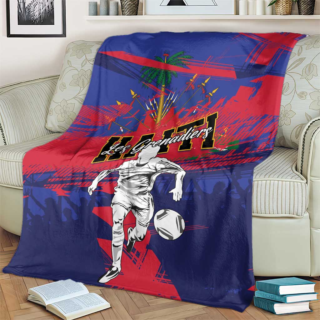 Ekip Foutbol Ayiti 2026 Blanket Haiti Grenadye Alaso - Wonder Print Shop