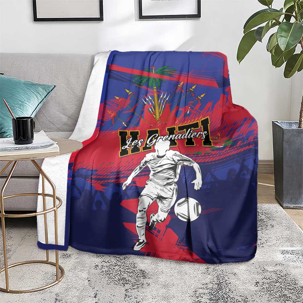 Ekip Foutbol Ayiti 2026 Blanket Haiti Grenadye Alaso - Wonder Print Shop