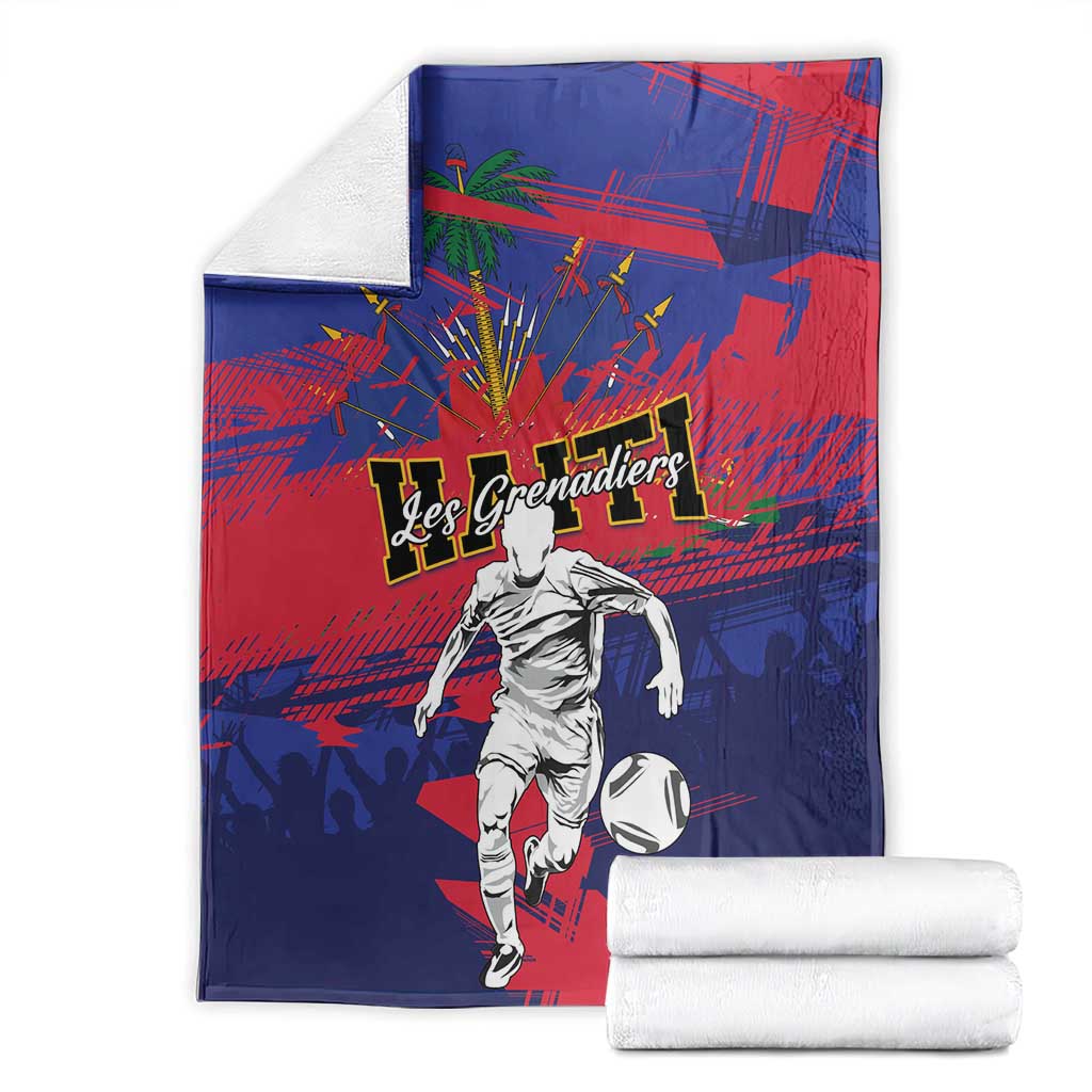Ekip Foutbol Ayiti 2026 Blanket Haiti Grenadye Alaso - Wonder Print Shop