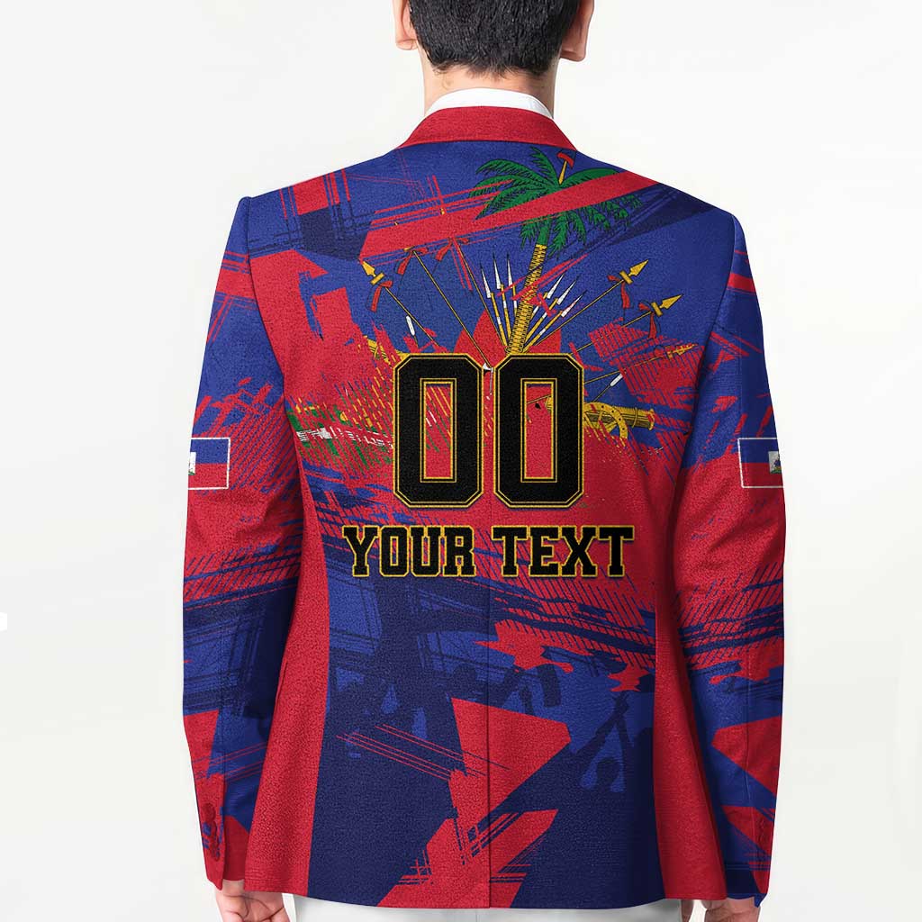 Custom Ekip Foutbol Ayiti 2026 Blazer Haiti Grenadye Alaso - Wonder Print Shop