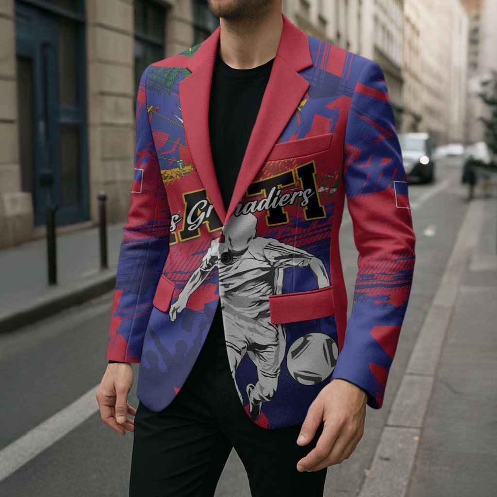 Custom Ekip Foutbol Ayiti 2026 Blazer Haiti Grenadye Alaso - Wonder Print Shop