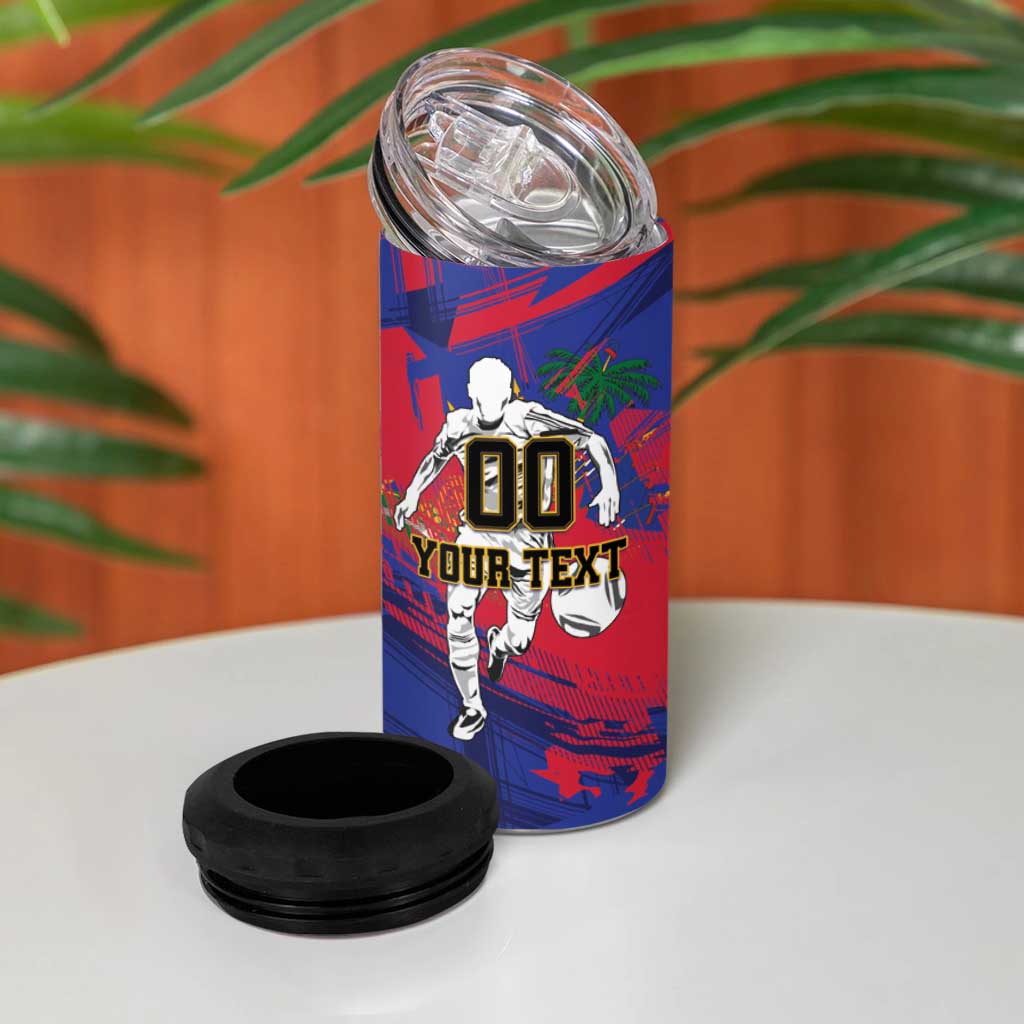 Custom Ekip Foutbol Ayiti 2026 4 in 1 Can Cooler Tumbler Haiti Grenadye Alaso - Wonder Print Shop